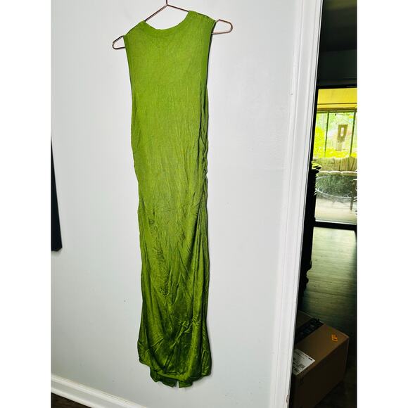ATLEIN x RTR Women's Green Sleeveless Crewneck Knit Midi Dress Size XXL - Picture 9 of 9